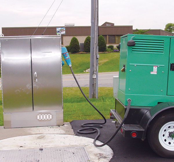 lift station and generator